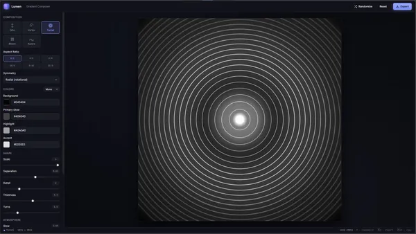 Lumen — Abstract Gradient Composer